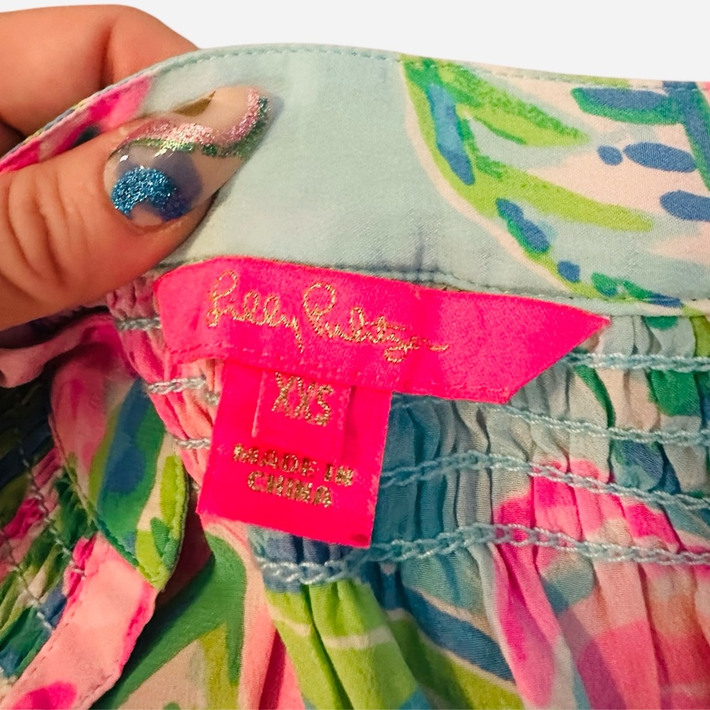 Lily Pulitzer lightweight, XXS, long sleeve shirt, colorful and very-summerish! - Picture 5 of 10
